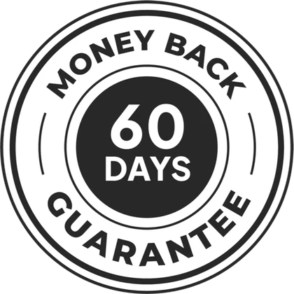 60 days money back guarantee seal